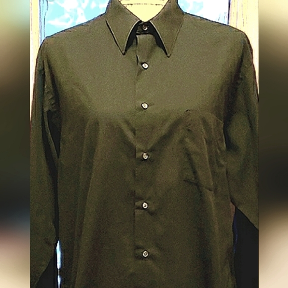 {Van Heusen}♟Dress Shirt Black, Neck 16.5 - 32/33 - Picture 1 of 4